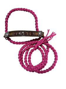 Personalized COW  halter large cow or mini cow size fuchsia