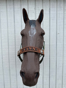 PERSONALIZED cow sunflower print nylon horse halter