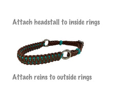 Side Pull Hackamore bitless attachment  all sizes  SOLID COLOR - Tiffanys Braided Tack LLC