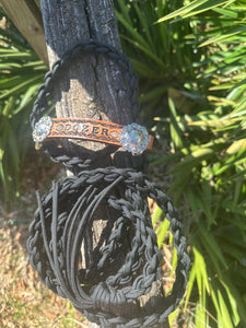Personalized sheep, lamb, or goat halter.