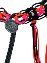 fancy macrame  fringe breast collar with rhinestones