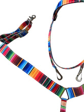 Serape tack set breast collar nylon horse size with browband headstall