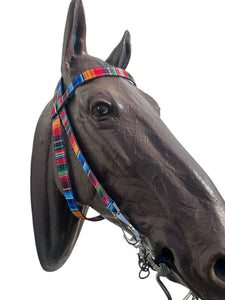 Browband Headstall serape print with horse size
