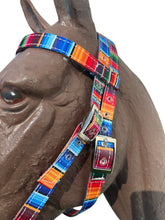 Browband Headstall serape print with horse size