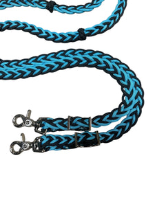 Barrel reins with adjustable grip knots variety of lengths 1/2"