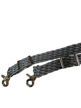 Charcoal grey Barrel Reins, Round with grip knots.