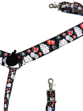 Vegas gambler  print  tack set breast collar nylon horse size