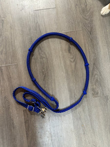 Stiff loop cable Barrel Reins with grip knots...You choose color and length