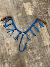 horse breast collar mule tape  blue