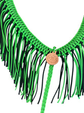 Neon green fringe  Tack set