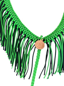 Neon green fringe  Tack set