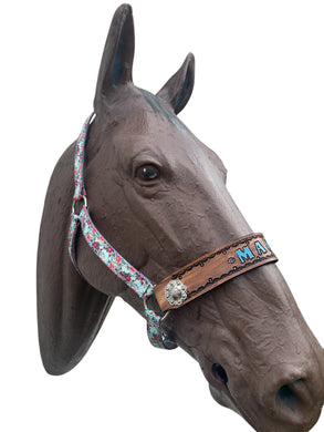 PERSONALIZED horse halter flowers