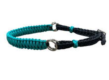 Green turquoise side pull hackamore  bitless attachment.... with black or  brown chinstrap...all sizes