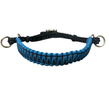 Carribean blue side pull hackamore with a whoa bitless attachment.... with black or  brown chinstrap...all sizes