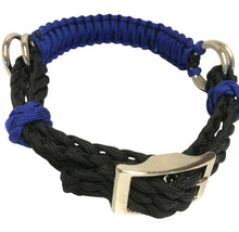 electric blue side pull hackamore  bitless attachment.... with black or brown chinstrap...all sizes