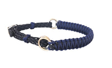 dark blue side pull hackamore  bitless attachment.... with black or brown chinstrap...all sizes (Copy)