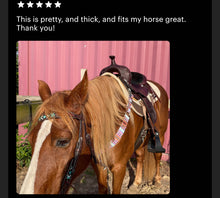 Purple tribal breast collar nylon horse size