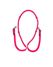 Stiff loop cable Barrel Reins hot pink with grip knots...You choose color and length