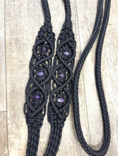 Black Beaded Browband Headstall with a fancy braided browband with matching reins....all sizes.