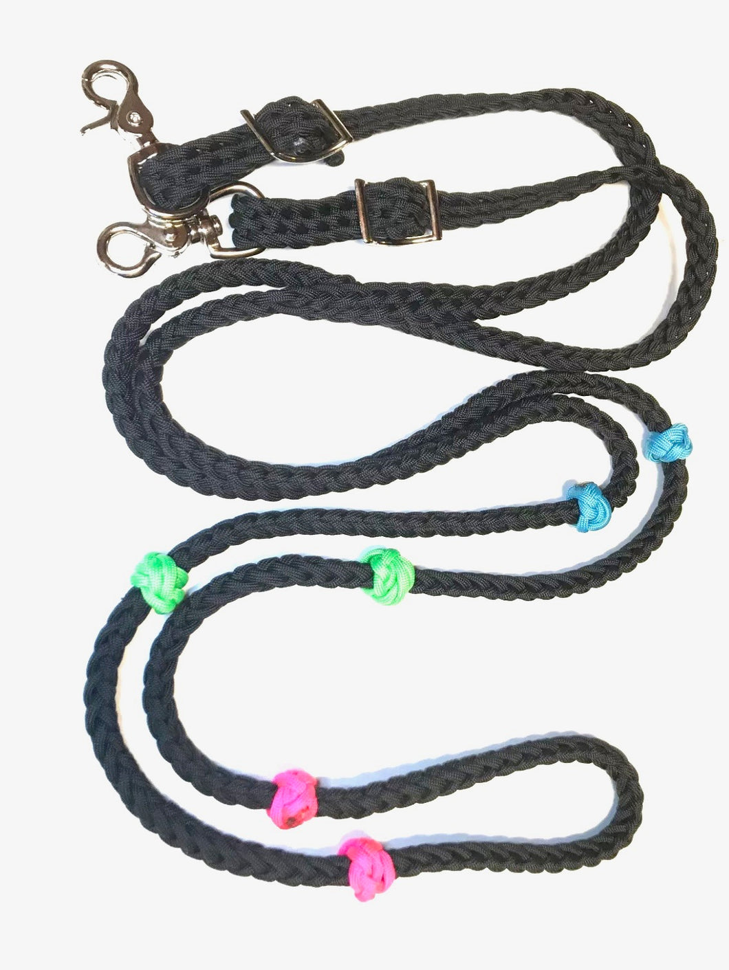 Training Lesson Reins, Round  (multiple lengths available and custom colors)