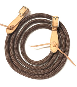 Yacht rope reins with buckle slobber straps 10'