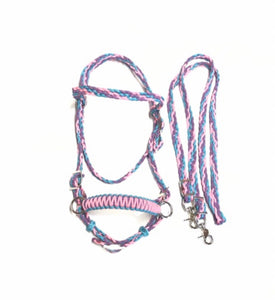 complete bitless bridle side pull hackamore with reins ....pony, Cob, Horse. or Draft horse size