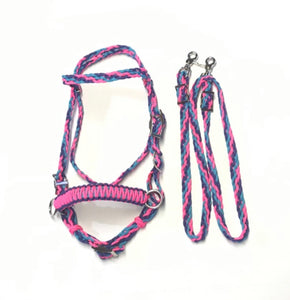complete bitless bridle side pull hackamore with reins ....pony, Cob, Horse. or Draft horse size