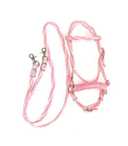 complete bitless bridle side pull hackamore with reins ....pony, Cob, Horse. or Draft horse size