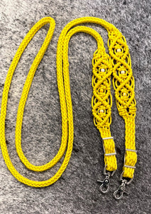 8' Fancy  braided loop reins