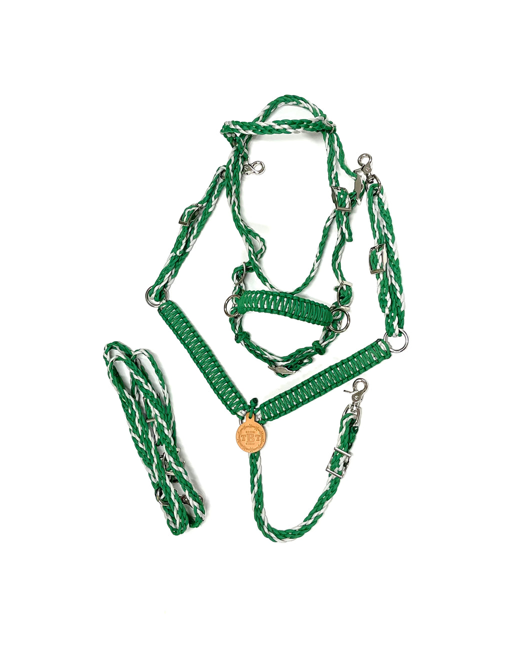 Pony Set- Kelly green and silver