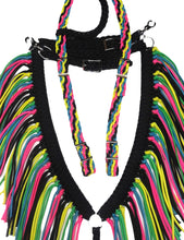 Black neon average horse tack set