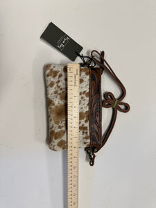 myra  small cowhide belt bag wristlet