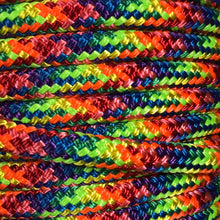 Yacht rope mecate rein 22' with brown leather studded tie on slobber straps...more colors available