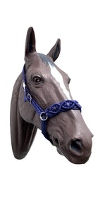 Complete Bitless Bridle macrame beaded hackamore with simple headstall