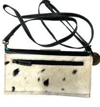 myra wallet purse tooled leather and cowhide