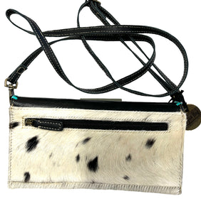 myra wallet purse tooled leather and cowhide