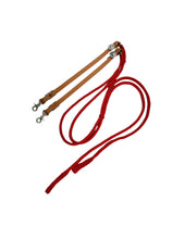 Split reins with beta biothane and braided paracord