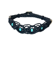 Side Pull Hackamore with a fancy turquoise howlite noseband bitless attachment all sizes SOLID COLOR - Tiffanys Braided Tack LLC