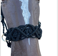 Horse Bitless bridle with fancy braided side pull hackamore