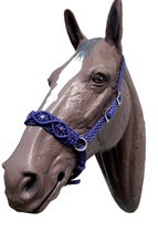 Complete Bitless Bridle macrame beaded hackamore with simple headstall