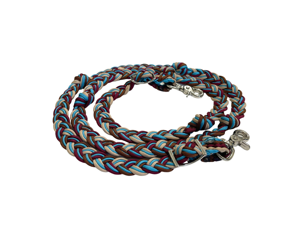 Barrel Reins, wide 1” reins with grip knots...You choose color and length