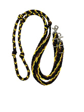 Sunflower Barrel Reins, Round with grip knots...You choose color and length.
