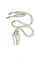 Fancy  elegant braided split macrame reins in white and gold...beautiful yet practical