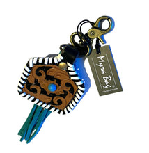 Myra hand tooled  key fob