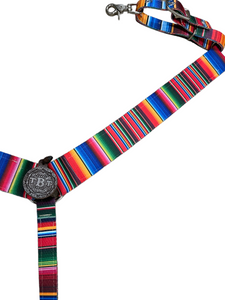 Serape  breast collar nylon horse size