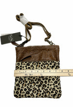 Myra Bag Crossbody Bag Leather Crossbody Purse Cheetah Print with Hairon Small
