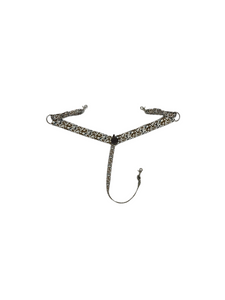 Cow print breast collar nylon horse size