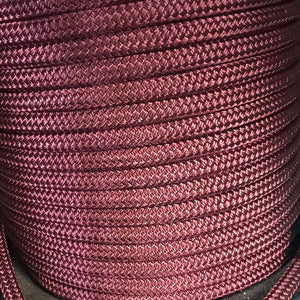 Yacht rope mecate rein 22' with brown leather studded tie on slobber straps...more colors available