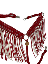 Wide fringe breast collar with longer fringe