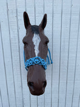 Braided horse halter.